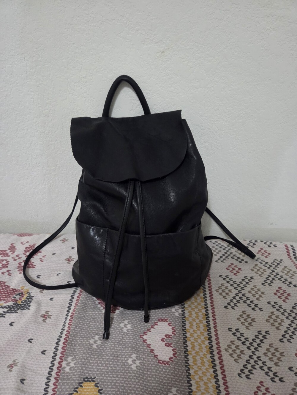 COS Unstructured Leather Backpack - Picture 3 of 7